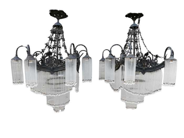 A Rare Pair Of French Chandeliers