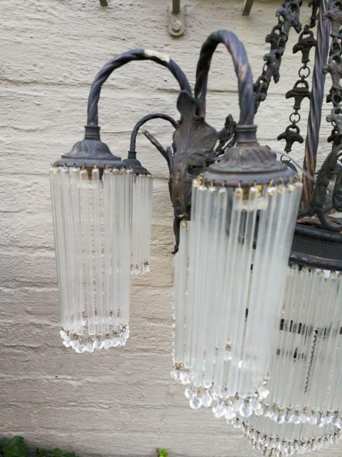 A Rare Pair Of French Chandeliers - Image 8