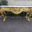 A Massive 20th Century Ornately Carved and Hand-Gilded Console Table With Marble Top ND