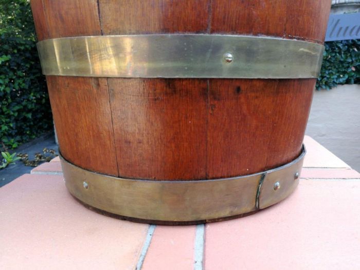 A Cape Teak Balie With Brass Bands - Image 4
