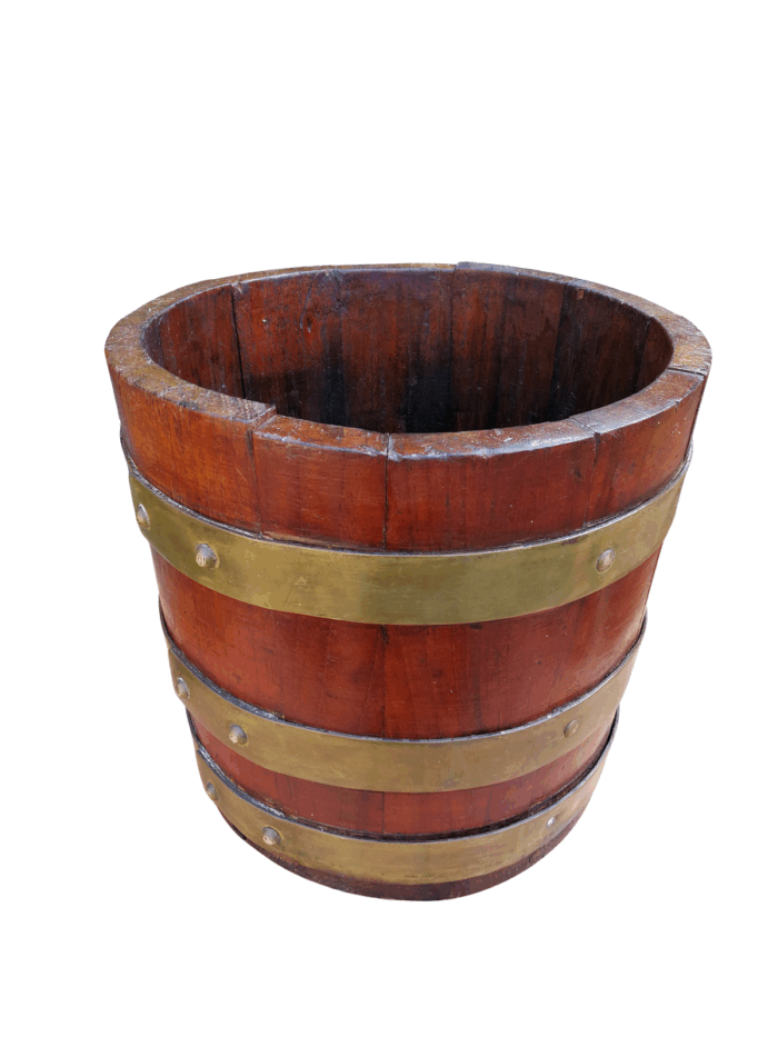 A Cape Teak Balie With Brass Bands, Circa Late 1800s