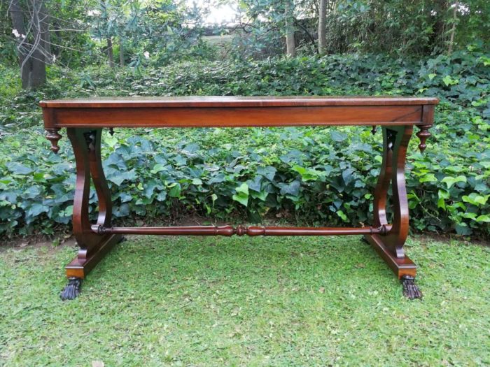 An Early 19th Circa 1820Century William IV Rosewood Library Table - Image 3