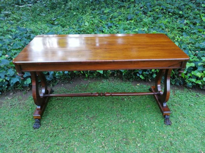 An Early 19th Circa 1820Century William IV Rosewood Library Table - Image 4