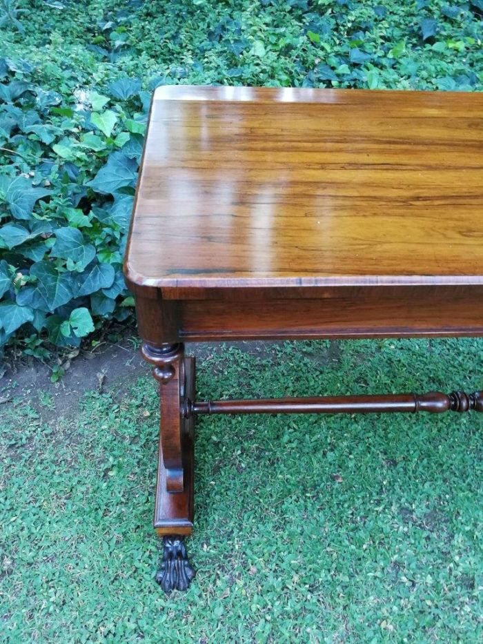 An Early 19th Circa 1820Century William IV Rosewood Library Table - Image 6