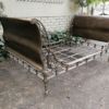 An Extremely Rare Mid 19th Century Circa 1850, French Napoleon Metal Daybed With Four Casters - Image 5