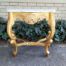 A 20th Century Style Carved and Wooden Hand Gilded Console Table With Marble Top