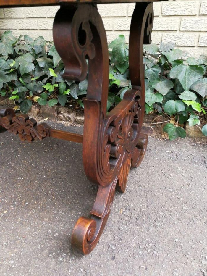 A 19th Century Victorian Mahogany Sofa Table With Drawer - Image 8