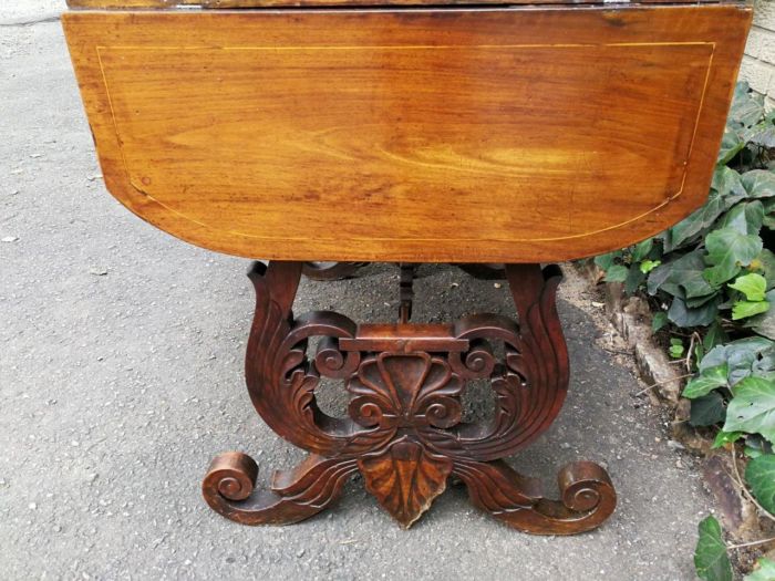 A 19th Century Victorian Mahogany Sofa Table With Drawer - Image 9