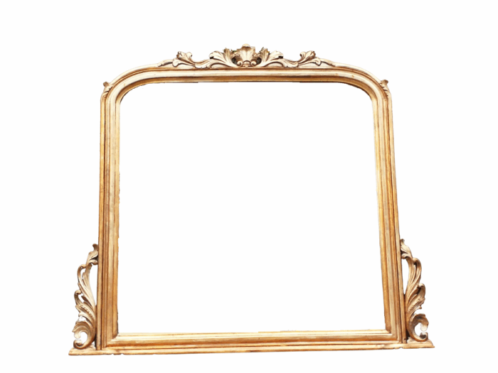 A 20th Century Victorian Style Gilt Painted Bevelled Mirror
