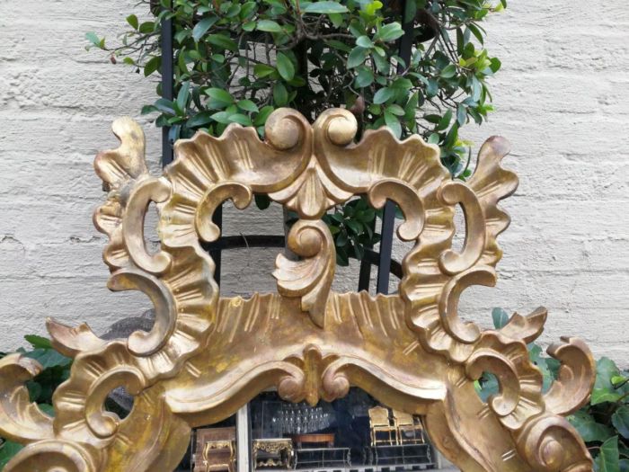 A Mid 20th Century Circa 1950 French Style Gilt Painted Wooden Mirror - Image 3
