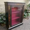 An Antique Victorian Ebonised And Marquetry Pier Cabinet With Gilt Metal Mounts And Key - Image 2