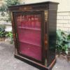 An Antique Victorian Ebonised And Marquetry Pier Cabinet With Gilt Metal Mounts And Key - Image 3