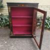 An Antique Victorian Ebonised And Marquetry Pier Cabinet With Gilt Metal Mounts And Key - Image 4