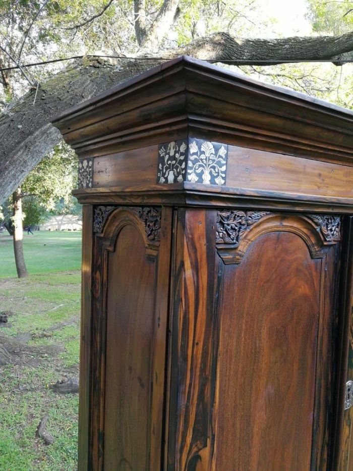 A Rare 18th Century Colonial Coromandel Cabinet On Stand - Image 5