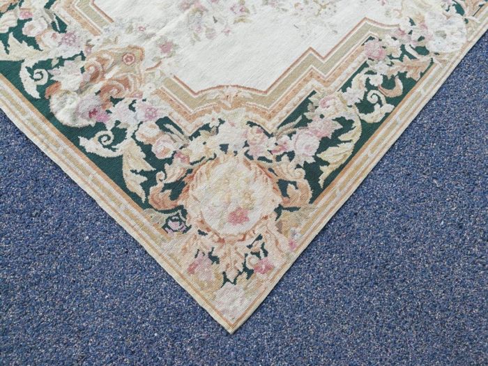 A 20th Century Needle Point Handmade  French Carpet - Image 6