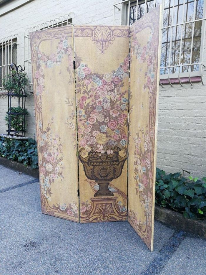 A Large Size Three Panel Screen for Floor or Wall Décor - Image 2
