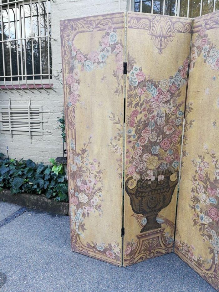 A Large Size Three Panel Screen for Floor or Wall Décor - Image 4