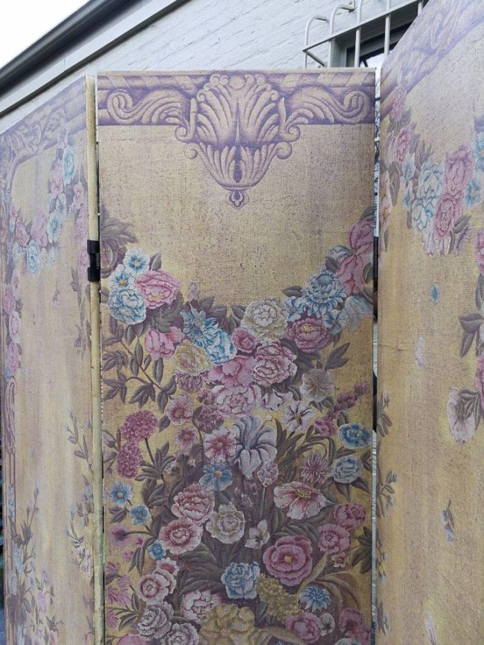 A Large Size Three Panel Screen for Floor or Wall Décor - Image 6