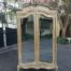 A 19th Century French Rococo Armoire In A Bleached Contemporary Finish With Bevelled Mirrors