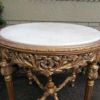 A French Style Ornately Carved Marble top Centre Table - Image 5