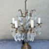 A Pair of French Style Gallery Brass and Crystal Table Lamp in a Gold Finish (Medium) - Image 4