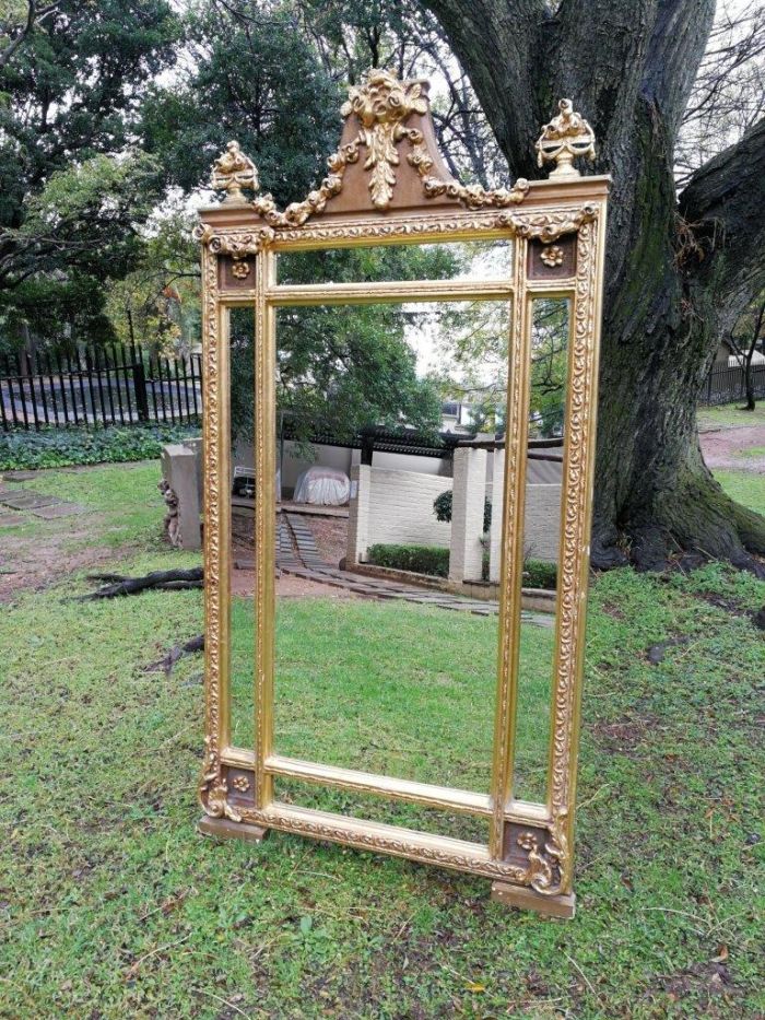 A French Style Ornately Carved and Gilded Bevelled Mirror - Image 2
