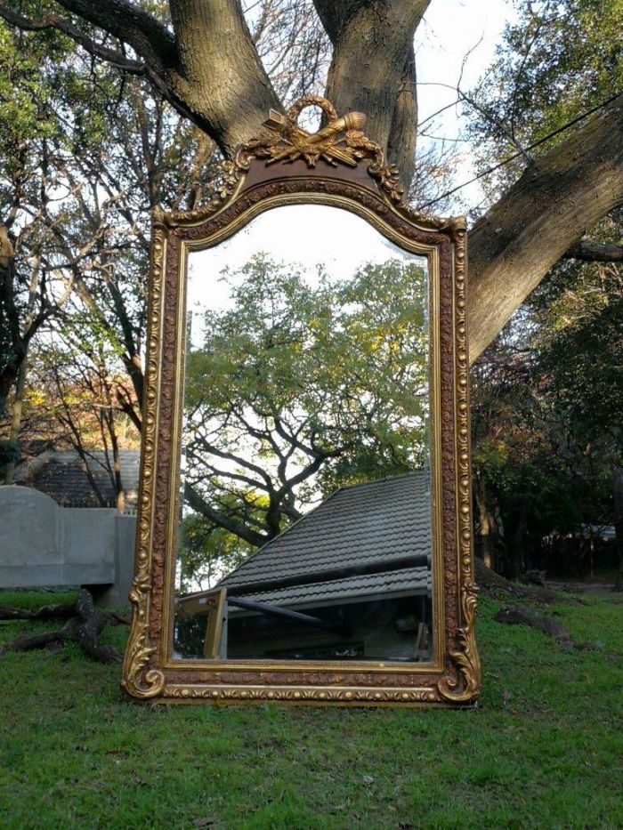 A French Rococo Style Ornately Carved and Gilded Bevelled Mirror - Image 2