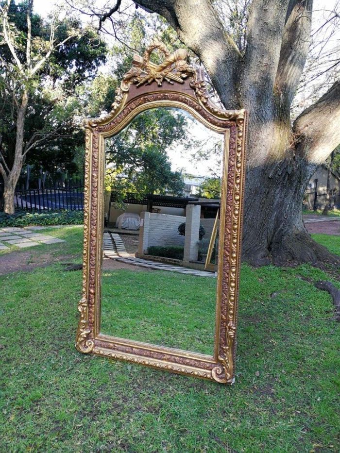 A French Rococo Style Ornately Carved and Gilded Bevelled Mirror - Image 3