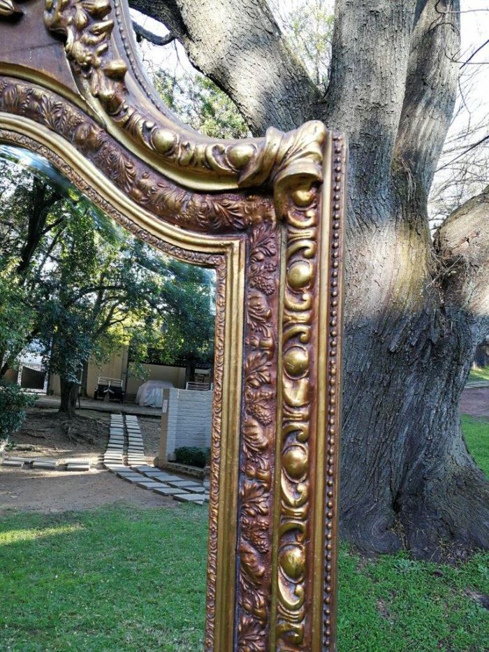 A French Rococo Style Ornately Carved and Gilded Bevelled Mirror - Image 5