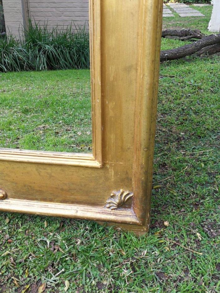 A French Style Ornately Carved and Gilded Bevelled Mirror - Image 4
