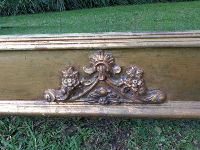 A French Style Ornately Carved and Gilded Bevelled Mirror - Image 5