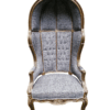 A French Style Gilded Dome/Canopy Chair (modelled on the famous Louis XV Chair)