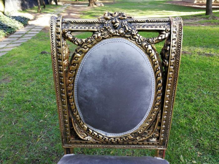 A French Style Ornately Carved and Gilded Dining Chair (Single chair) - Image 5