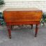 An Antique 19h Century Burmese Teak Drop-Side Table With Drawer