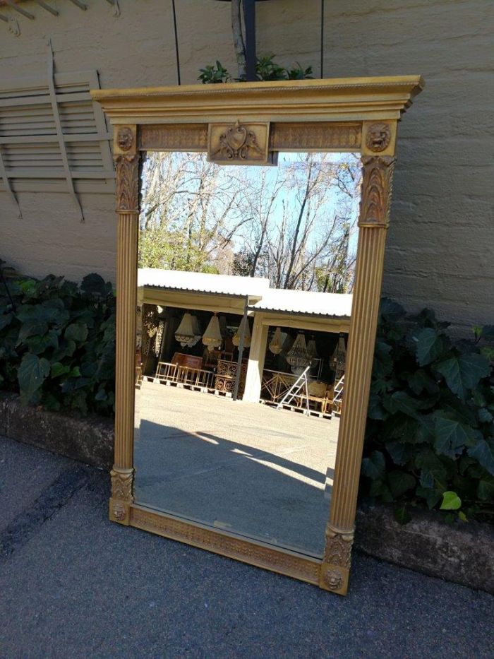 A 20th Century French Empire-Style Bevelled And Gilt Mirror - Image 3