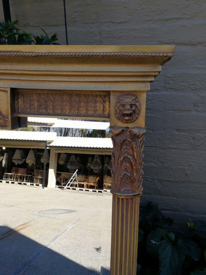 A 20th Century French Empire-Style Bevelled And Gilt Mirror - Image 4