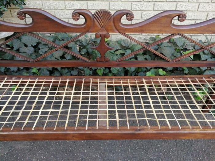 A Late 19th Century Cape Regency Stinkwood Rusbank/Riempie, Siegruhn Nd - Image 7