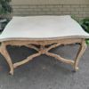 A 20th Century Carved Oak Dining / Entrance Table in a Contemporary Bleached / Natural Contemporary Wood Finish with Marble Top - Image 4