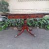 A Late 19th Century Circa 1880 Victorian Mahogany and Rosewood Pembroke Library Table with a Pair of Drawers On Castors - Image 2