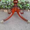 A Late 19th Century Circa 1880 Victorian Mahogany and Rosewood Pembroke Library Table with a Pair of Drawers On Castors - Image 9