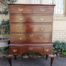 An Early Victorian Oak Tallboy Chest On Chest With Original Brass-Cut Escutcheons And Lock-Plates With Key