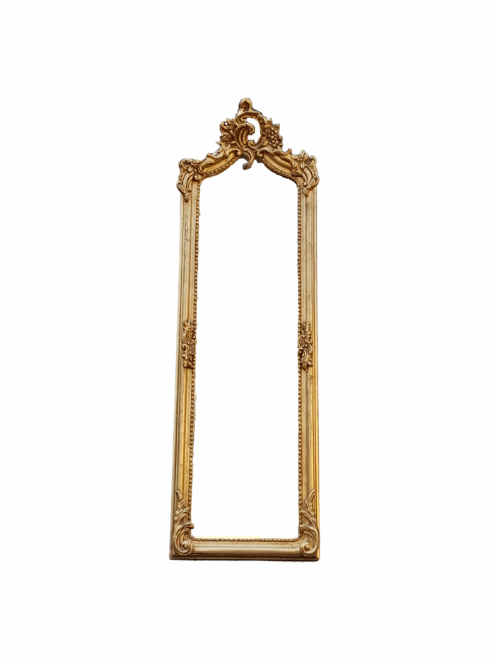 An Ornate Rococo French Style Carved Bevelled Mirror