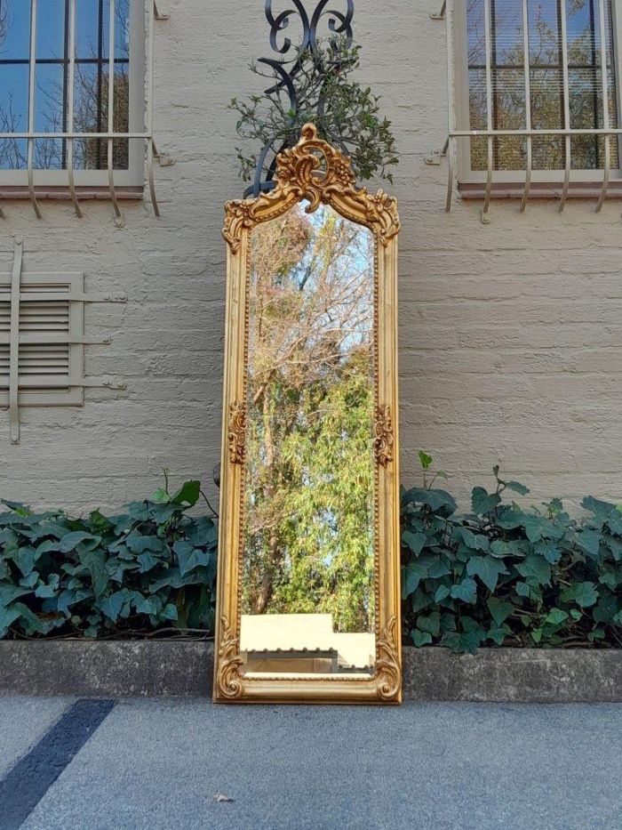 An Ornate Rococo French Style Carved Bevelled Mirror - Image 3
