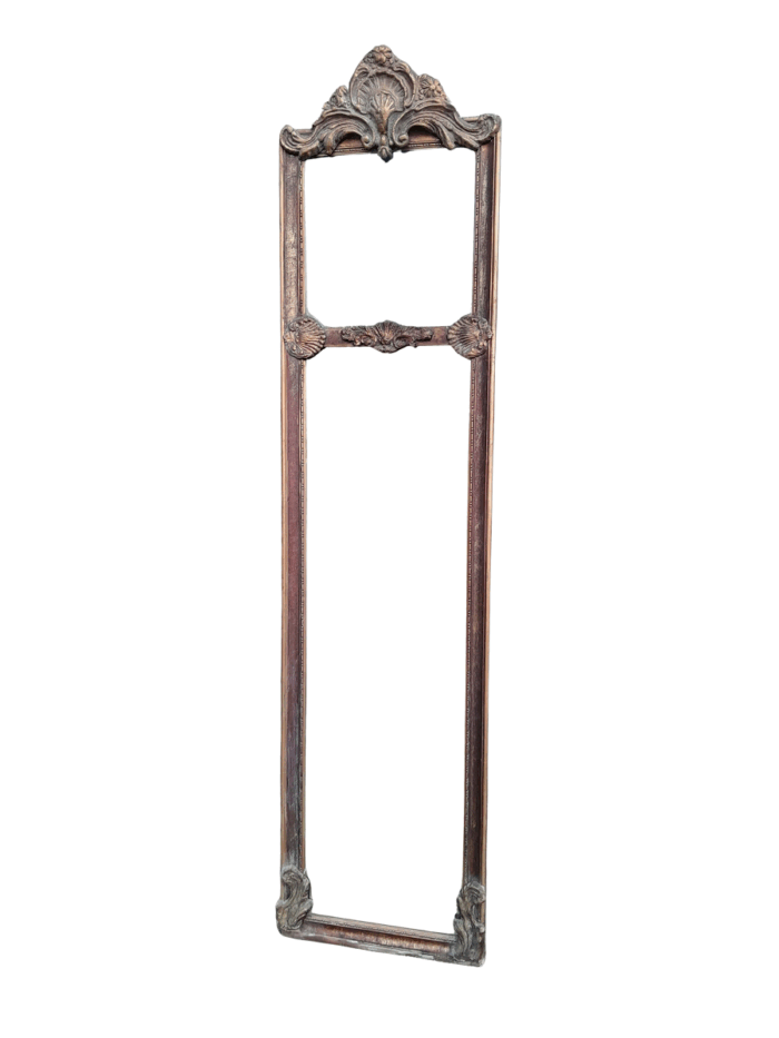 An Ornate Carved Rococo French Style Bevelled Mirror