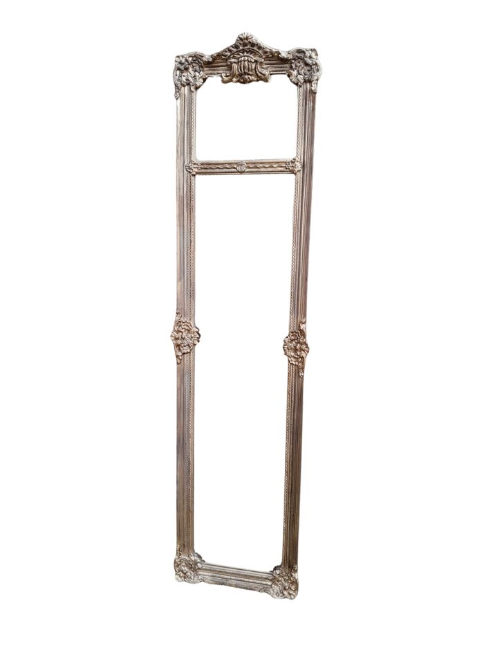 An Ornate Carved Rococo French Style Bevelled Mirror