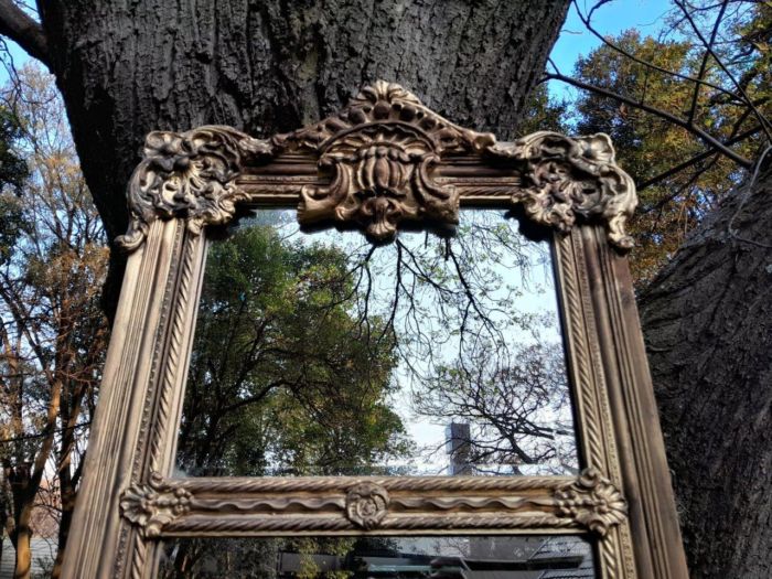 An Ornate Carved Rococo French Style Bevelled Mirror - Image 4