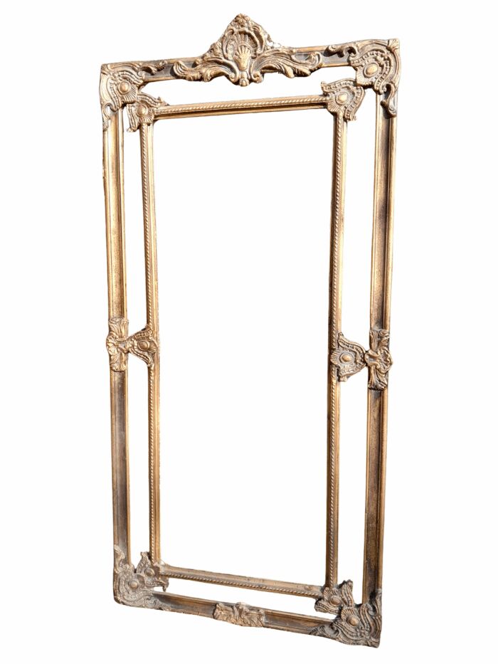 An Ornate Carved Rococo French Style Bevelled Mirror