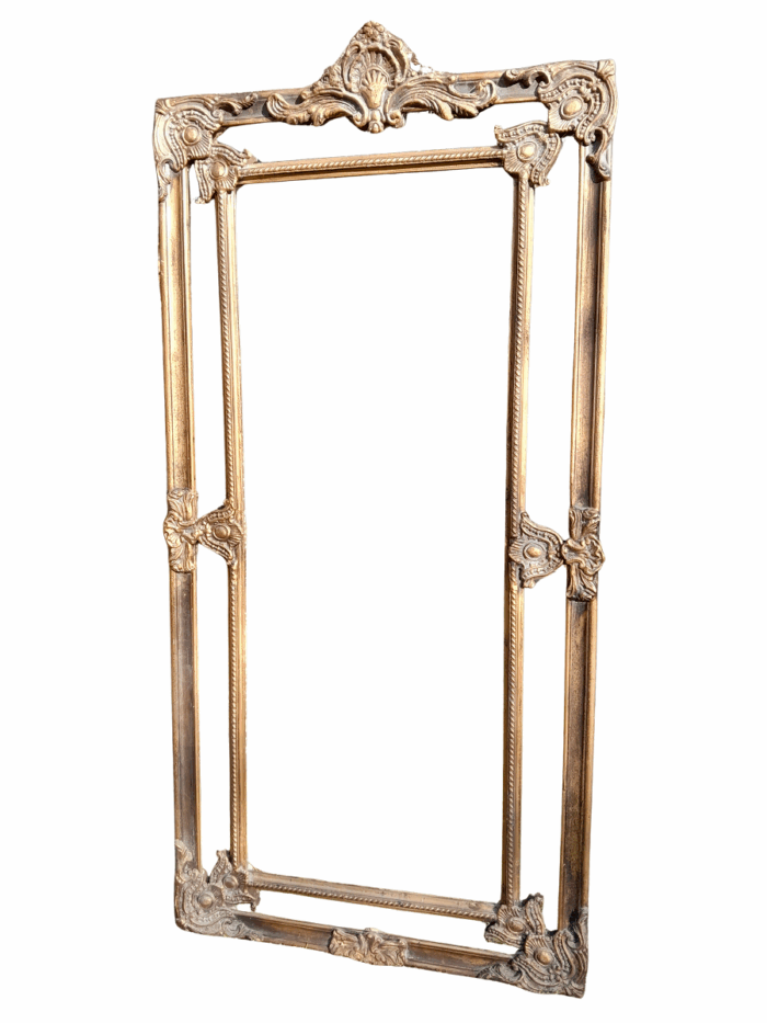 An Ornate Carved Rococo French Style Bevelled Mirror