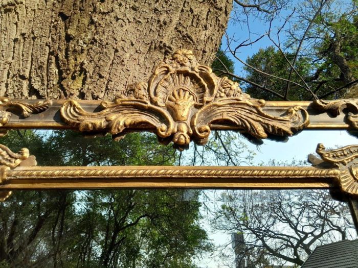 An Ornate Carved Rococo French Style Bevelled Mirror - Image 5