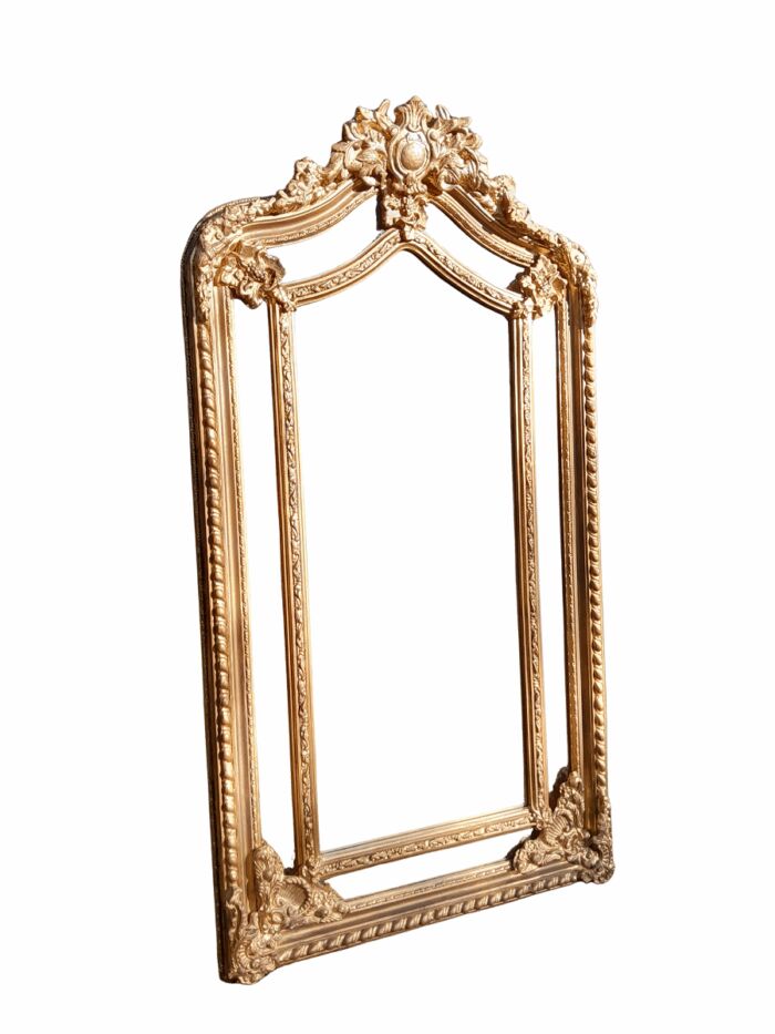 An Ornate Carved Rococo French Style Bevelled Mirror